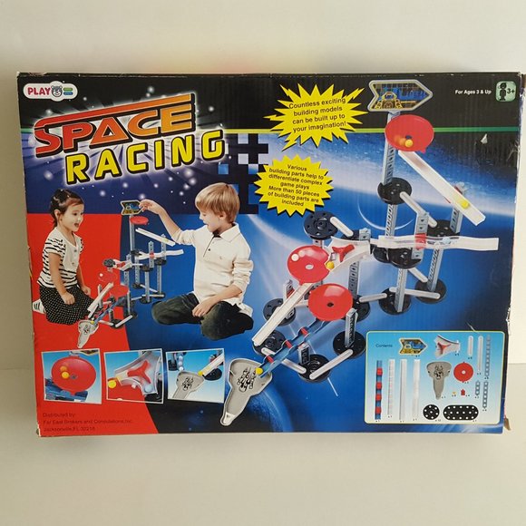 Space Racing Building Toy *Standard Size Marbles Do Not Fit in Toy *READ* - Picture 2 of 14